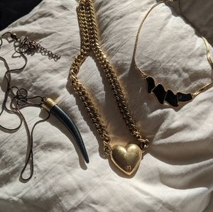 3 Vintage Deco Necklace Bundle